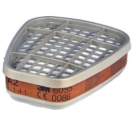 Filtro recambiable para vapores orgánicos A2 3M 6055 - Referencia 6055